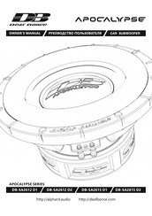 Deaf Bonce APOCALYPSE DB-SA2615 D2 Owner's Manual