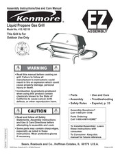 Kenmore 415.162110 Assembly Instructions Manual