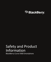 Blackberry RDC7UW Safety And Product Information