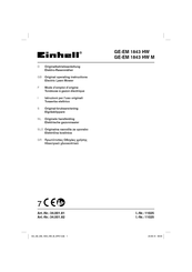 EINHELL GE-EM 1843 HW Original Operating Instructions