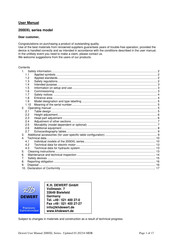 Dewert 2054XL/H User Manual