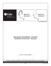 Kalia SKYRIDGE KF1713 Installation Instructions / Warranty