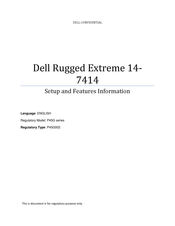 Dell Rugged Extreme 14-7414 Setup And Features Information