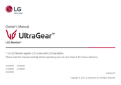 LG UltraGear 24GN60K Owner's Manual