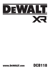 DeWalt XR DCB118 Original Instructions Manual