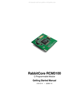 Z-World RabbitCore RCM3100 Getting Started Manual