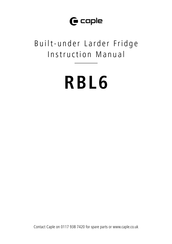 Caple RBL6 Instruction Manual