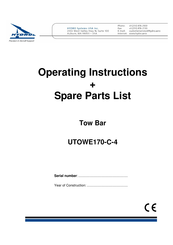 Hydro UTOWE170-C-4 Operating Instructions And Spare Parts List