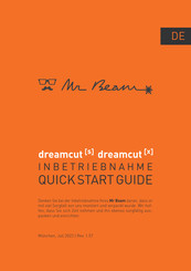 Mr Beam Dreamcut x Quick Start Manual