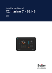 Beijer Electronics X2 marine 7-B2 Installation Manual