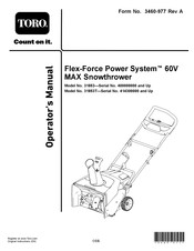 Toro Flex-Force Power System 31853 Operator's Manual