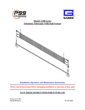 Gared PSS 6100 Series Installation, Operation And Maintenance Instructions
