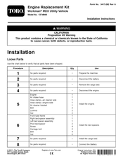 Toro 137-6946 Installation Instructions Manual