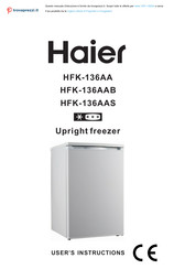 Haier HFK-136AA User Instructions