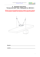 Huck Honeycomb nest Assembly Instructions Manual