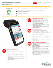 Dejavoo QD Terminal Line Quick Reference Manual
