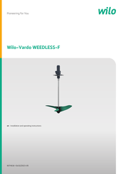 Wilo Vardo WEEDLESS-F Installation And Operating Instructions Manual