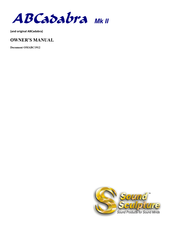 Sound Sculpture ABCadabra Mk II Owner's Manual