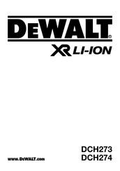 DeWalt XR DCH274 Original Instructions Manual