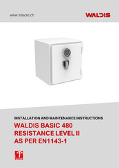 WALDIS BASIC 480 Installation And Maintenance Instructions Manual