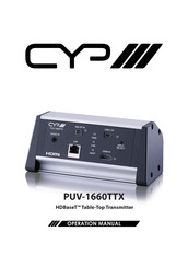CYP PUV-1660TTX Operation Manual