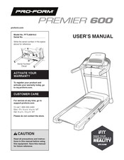 Pro form PFTL60919.0 Manuals ManualsLib