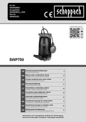 Scheppach SWP750 Original Instruction Manual