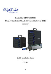 HighPoint RocketStor 6434TS Quick Installation Manual