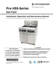 Frymaster Pro H55 Series Installation, Operation And Maintenance Manual