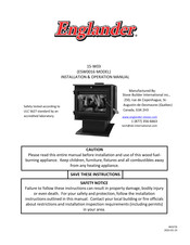 Englander 15-W03 Installation & Operation Manual