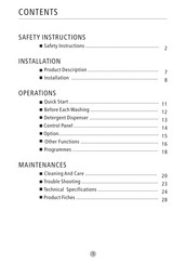 Midea MF100W80BA/W-ES Manual