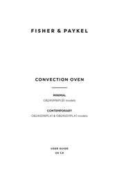 Fisher & Paykel CONTEMPORARY OB24SD16PLX1 User Manual