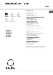 SCHOLTES TRC 640 C Operating Instructions Manual