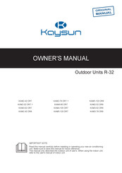 Kaysun KAM4-105 DR7 Owner's Manual