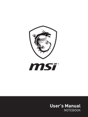 MSI GS63 User Manual