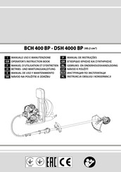 Efco DSH 4000 BP Operators Instruction Book