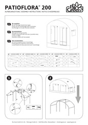 Bio Green Patioflora 200 Assembly Instructions