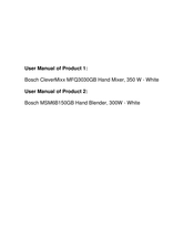 Bosch MFQ30 GB Series Instruction Manual