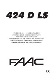 FAAC 424 D LS Instructions For Use Manual