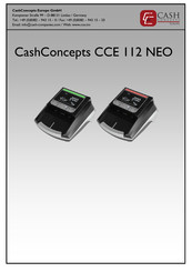 CashConcepts CCE 112 NEO Manual