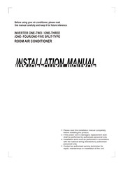 Midea 3M-61K Installation Manual