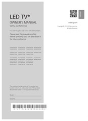 LG 70UR7800PSB.AWP Owner's Manual