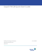 Johnson Controls EasyIO FW-28 Quick Start Manual