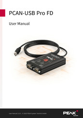 Peak PCAN-USB Pro FD User Manual