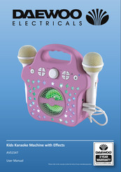 DAEWOO ELECTRONICS AVS1547 User Manual
