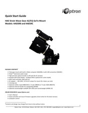 iOptron HAE69C Quick Start Manual