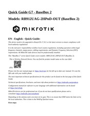 MikroTik BaseBox 2 Quick Manual