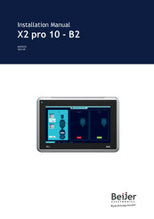 Beijer Electronics X2 pro 10 - B2 Installation Manual
