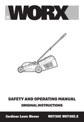 Worx WG730E Safety And Operating Manual