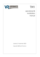 VR Avionics TM1 Operational And Installation Manual
